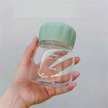 1 botella de agua Mini transparente con un diseño fresco y elegante, un imprescindible para los viajes de verano - Rosa - Ver 7