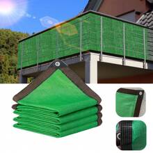 遮阳网遮雨棚露台植物户外旅行露营遮阳罩遮阳网花园遮阳网 - 綠色 - 查看 6