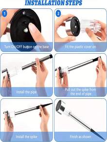 1/10 Packs Solar Outdoor Lights, Stainless Steel Solar Lights Outdoor Waterproof, LED Pathway Lights Outdoor Solar Lights Solar Garden Lights For Patio, Lawn, Yard And Landscape Fall Decor House Decor Outdoor Decor