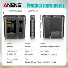 ANENG ANENG M469D Cable Lan Tester Network Cable Tester RJ45 RJ11 RJ12 CAT5 UTP LAN Cable Tester Networking Tool Network Repair