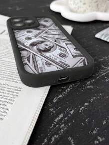 غطاء هاتف مطبوع مضاد للصدمات معزز بسمك, متوافق مع سلسلة iPhone/Samsung - قطعة واحدة