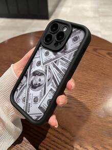 غطاء هاتف مطبوع مضاد للصدمات معزز بسمك, متوافق مع سلسلة iPhone/Samsung - قطعة واحدة