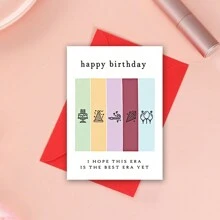 Funny Birthday Cards, Birthday Times Cards - Swiftie Birthday Cards, Birthday Gifts, Cards With Envelopes - White - View 6