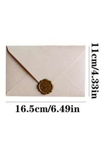 20 piezas/10 piezas/5 piezas Sobres, Sobres de oficina, Invitaciones de boda, Invitaciones empresariales occidentales, Tarjetas de sobre, Sobres rosados de alta calidad, Tarjetas de regalo de amistad, Cera de sellado, Papel de papelería - traje - Ver 9