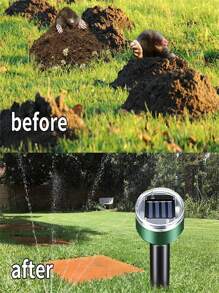 1/2/4 Packs, Solar Power Supply Ultrasonic Repellers, For Rat Repellent, Waterproof Outdoor Chipmunk Repellent, Groundhog Insect Repellent, Lawn Garden Pest Control Fall Decor House Decor Outdoor Decor - Round - View 8