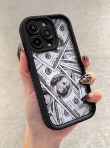 غطاء هاتف مطبوع مضاد للصدمات معزز بسمك, متوافق مع سلسلة iPhone/Samsung - قطعة واحدة