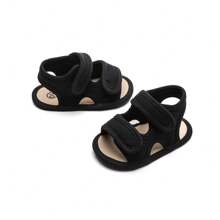 一双男孩沙滩鞋，双层设计的布鞋，适合夏季的平底休闲凉鞋