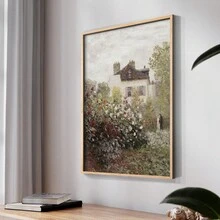 Ready To Hang Vintage Landscape CCLV -Framed Print Comes With 8x10 Solid Wood Walnut Frame-Vintage Décor-Home Décor-Wall Art-Décor-Framed Art-Picture Frame-Posters - Natural - View 5