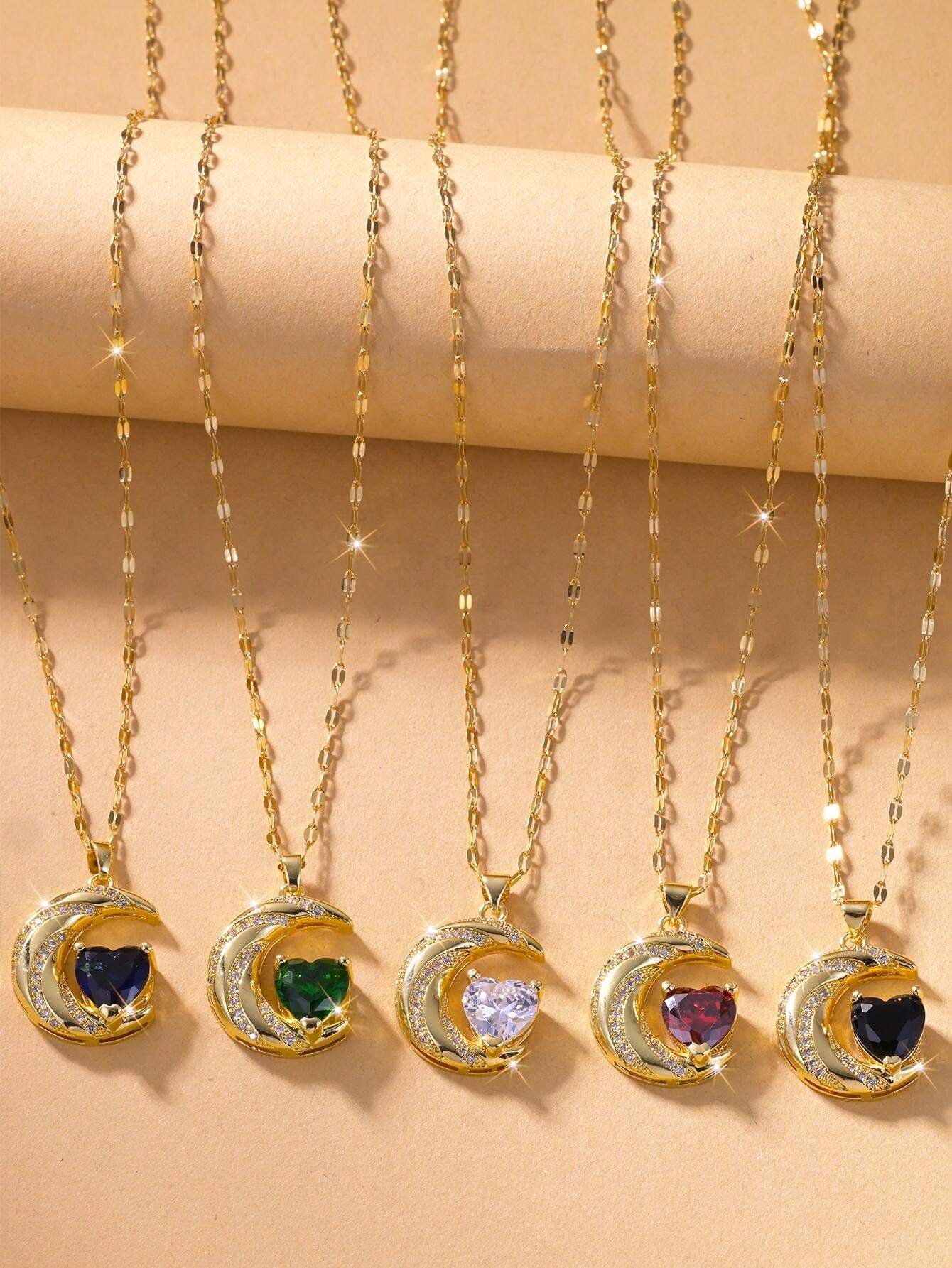 Collana Donna Con Ciondolo Volpe Luna E Stelle – Gioiello In Acciaio Inossidabile, Design Creativo, Regalo Originale - 2
