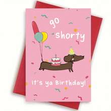 1pc Funny Birthday Card - Joke Card - Love Card - Praise Card - Perfect Gift For Him - 5*7in - With Envelope,Christmas - Red - View 2
