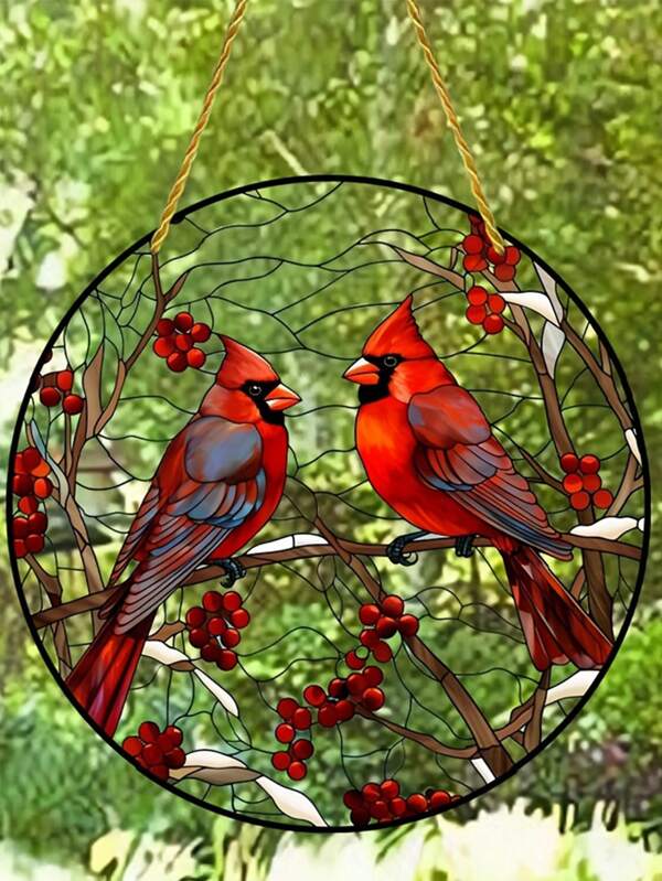 1pc Acrylic Artistic Decorative Window Hanging Sign, Round Plaque Decoration (15cm*15cm/6in*6in),Home Decor ,Room Decor,Wall Decor Gifts Birthday Graduation