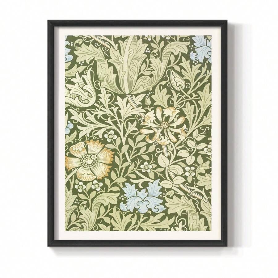 Ready To Hang Vintage Abstract Print XXX -Framed Print Comes With 8x10 Solid Wood Walnut Frame-Vintage Décor-Home Décor-Wall Art-Décor-Framed Art-Picture Frame-Posters - 烏木 - 查看 1