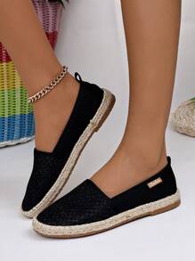 Mocasines planos casuales de mujer con tejido transpirable y antideslizante