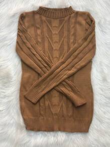 Women Sweaters - 摩卡棕 - 查看 1