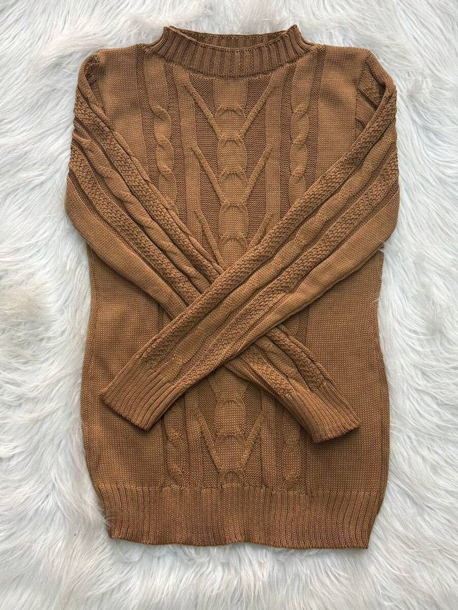 Women Sweaters - 摩卡棕 - 查看 1