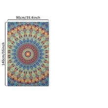 JIT, 1 chiếc Mandala và hoa văn Nhà bếp và phòng ăn Khăn trải bàn hình chữ nhật, Khăn trải bàn, Khăn trải bàn sợi nhỏ chống bụi bẩn và có thể giặt được, Trang trí khăn trải bàn lễ hội, Nhà bếp gia đình, Trang trí phòng ăn, Vải dã ngoại, Quà tặng lễ hội - Nhiều màu - Xem 32