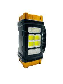 Linterna con panel solar doble luz cálida y fría entrada USB - Multicolor - Ver 2