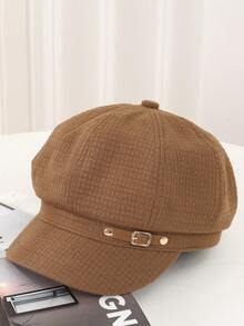 One English Style Women Beret Cap Newsboy Cap Painter Cap Octagonal Cap, Suitable For Spring And Autumn Seasons. - Multicolor - View 4