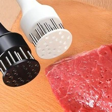 Stainless Steel Meat Tenderizer Needle With Hammer For Ome Cooking, Pork, Chicken, Beef} - Black - View 5