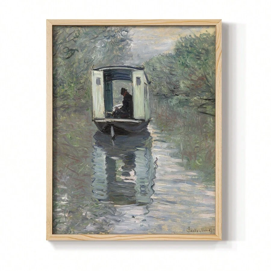 Ready To Hang Vintage Nautical Print XXVI -Framed Print Comes With 8x10 Solid Wood Walnut Frame-Vintage Décor-Home Décor-Wall Art-Décor-Framed Art-Picture Frame-Posters - 自然的 - 查看 1