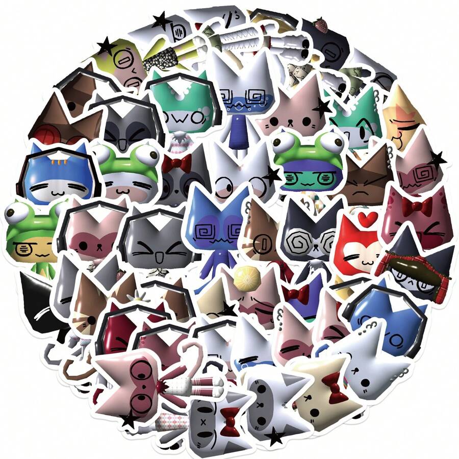 50PCS Cute Inoue Toro Anime Stickers DIY Decoration Decals Toy Phone Scrapbook Laptop Suitcase Waterproof Cartoon Sticker - 50PCS - View 1