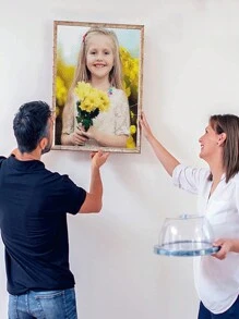 Custom Adult Diamond Painting Kit, Personalized Photo Full Drill Diamond Painting, 5D Diamond Gem Painting, Round Diamond Art Wall Decoration Gift