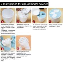 1 Box Jue-Fish 3D Hand Mold DIY Clone Powder Imprint Model Powder For Mother\ Day, Valentine\ Day And Festive Gifts