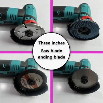 4pcs 3 Inch Angle Grinder Grinding Wheel Blade Saw Blade Polishing Cutting Blade Round Resin Saw Blade Used For Marble, Ceramics, Stone Jade Wood Grinding Tools Angle Grinder Power Tools Accessories,Tool Accessories