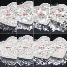 10g Crystal Sequin Paillettes 3mm 4mm 5mm 6mm Pvc Round Flat Cup Sequins For Jewelry Hairband Sewing Wedding Craft DIY Accessories