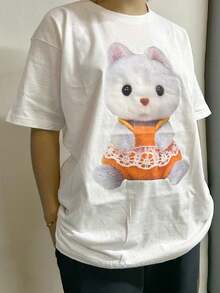Camiseta color blanco de Ternurita Husky Ternurines - Blanco - Ver 2