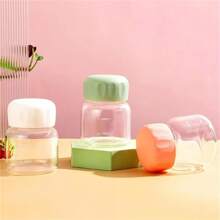 1 botella de agua Mini transparente con un diseño fresco y elegante, un imprescindible para los viajes de verano - Rosa - Ver 5
