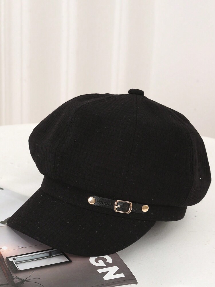 One English Style Women Beret Cap Newsboy Cap Painter Cap Octagonal Cap, Suitable For Spring And Autumn Seasons. - Multicolor - View 5