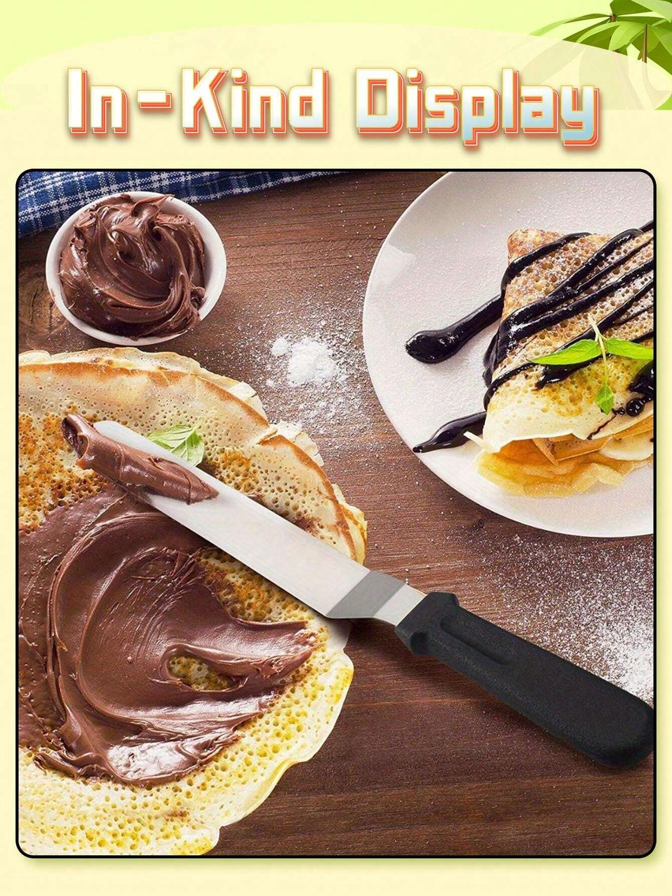 1pc ProfessionalGrade Stainless Steel Cake Spatula, Kitchen Baking