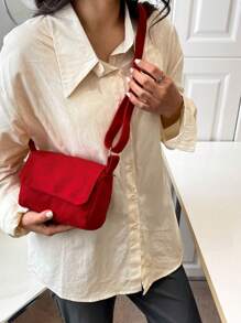 1Pc Fashionable Mini Shoulder Bag, Lightweight Nylon Crossbody Bag, Women's Casual Outdoor Bag, Stylish Nylon Mini Shoulder Bag For Women Perfect For Daily And Casual Use