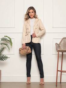 Women Blazers - Màu be - Xem 1