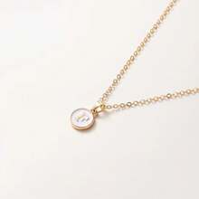 1 Stück Modische Halskette Mit Buchstaben-anhänger, Personalisierte Buchstaben-halskette Für Frauen Und Mädchen, Goldfarben, Geschenk-accessoires
