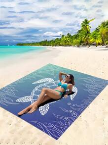 1 pieza Gran estera impermeable para exteriores para playa, picnic y camping, perfecta para playa, festival, picnic, viaje y camping - Multicolor - Ver 1