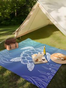 1 pieza Gran estera impermeable para exteriores para playa, picnic y camping, perfecta para playa, festival, picnic, viaje y camping - Multicolor - Ver 4