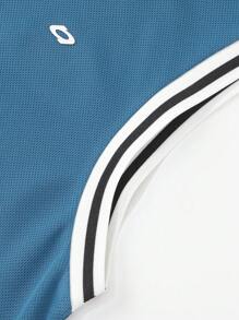 Balabala Conjunto de dos piezas de verano para niños, camiseta de manga corta mediana y grande de baloncesto deportivo para el verano 2024