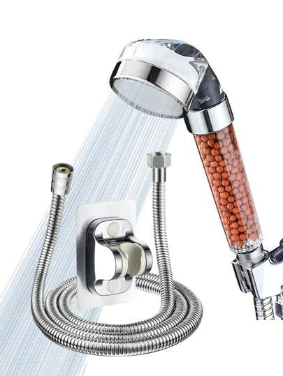 Shower Head, Filter Filtration High Pressure Water Saving Spray Handheld Showerheads For Dry Skin & Hair Home Bathroom Decor Fall Decor Bathroom Accessories