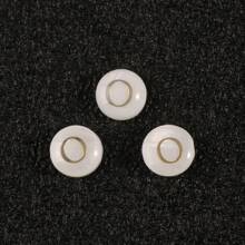 8 毫米珍珠母贝珠 26 颗大写字母白色天然珍珠贝壳字母圆珠适用于 DIY 珠宝制作配件