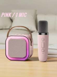 Khaki K12/K52  Double Malt Wireless Portable K-Song Microphone Microphone, Outdoor Singing Bluetooth Speaker Home Small KTV - Loa K52S Dual-Meg Blue - Xem 6