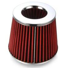 1 Máy Tính Màu Đỏ Đa Năng Ô Tô Xe Phụ Kiện Sửa Đổi Bộ Lọc Đầu Vào Dòng Chảy Cao Lọc Khí Lạnh - Đỏ - Xem 1