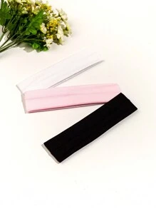3pcs/6pcs Solid Color Sports & Yoga Headbands, Casual & Versatile, School Stuff, College