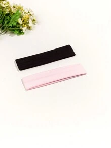 3pcs/6pcs Solid Color Sports & Yoga Headbands, Casual & Versatile, School Stuff, College