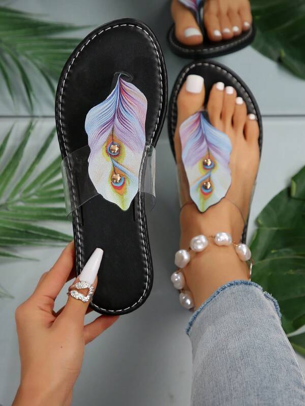 Nuevas pantuflas simples y elegantes para mujeres, sin cordones y planas, para exteriores en el verano de 2024