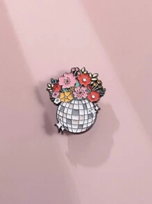1 pieza Broche de Macetero de Bola de Discoteca Divertido, Accesorio Cómico y de Dibujos Animados para uso diario tanto para hombres como para mujeres