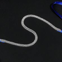 New Arrival elegancki pas ze strasami dla nowożeńców do sukni ślubnej formalne akcesoria do sukni, kryształowy diament damski łańcuszek w talii na ślub i imprezę i bankiet
