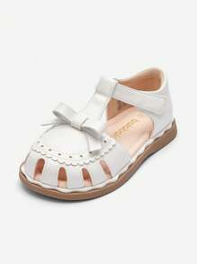 Balabala 童鞋女童凉鞋儿童鞋2024年夏季新款防滑沙滩鞋甜美可爱款 - 白色 - 查看 1