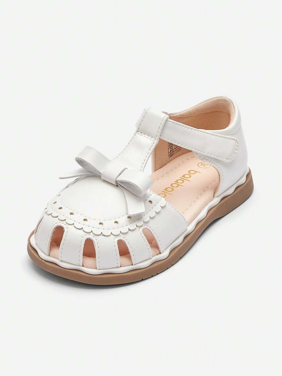 Balabala 童鞋女童凉鞋儿童鞋2024年夏季新款防滑沙滩鞋甜美可爱款 - 白色 - 查看 1